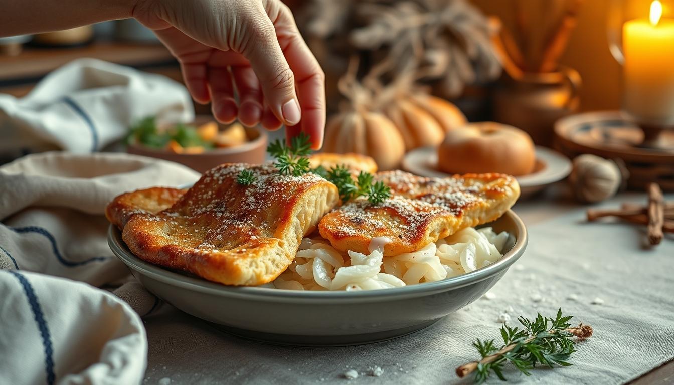 Comforting family dinner served at home